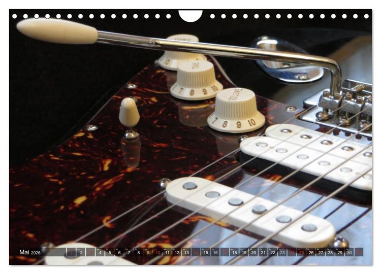 Produktbild: GITARREN Closeups (Wandkalender 2026 DIN A4 quer), CALVENDO Monatskalender