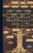 Produktbild: Descent From Richard Pace of Pace's Pains and Samuel Macock