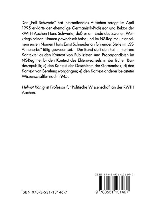 Produktbild: Der Fall Schwerte im Kontext