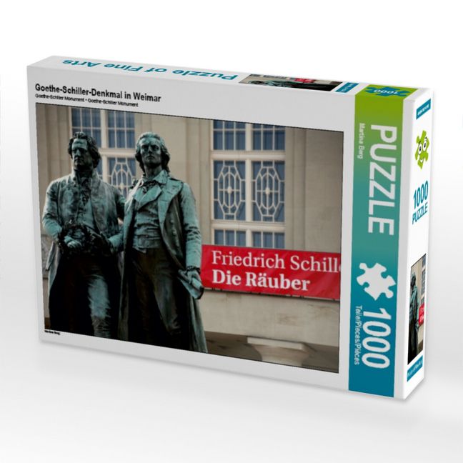 Produktbild: CALVENDO Puzzle Goethe-Schiller-Denkmal in Weimar | 1000 Teile Lege-Gr&ouml;&szlig;e 64x48cm Foto-Puzzle f&uuml;r gl&uuml;ckliche Stunden