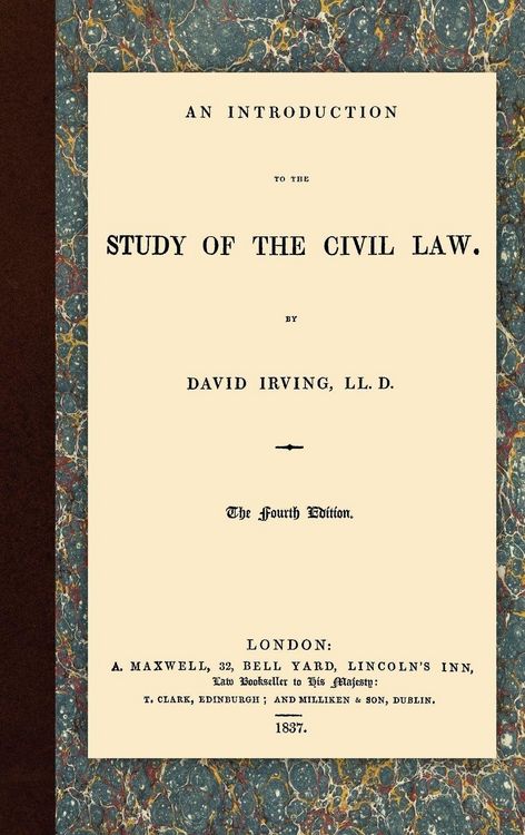 Produktbild: An Introduction to the Study of the Civil Law