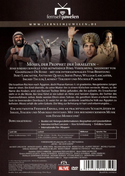 Produktbild: Moses - Die zehn Gebote [3 DVDs]