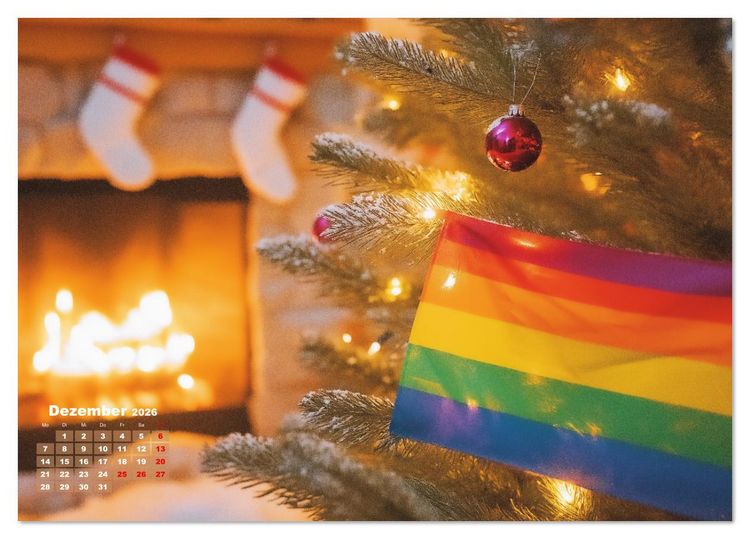 Produktbild: LGBTQ Pride - Regenbogenzeit, der Kalender f&uuml;r Vielfalt und Liebe (Tischkalender 2026 DIN A5 quer), CALVENDO Monatskalender