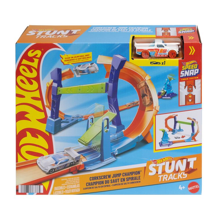 Produktbild: Hot Wheels Stunt Tracks - Corkscrew Jump Champion
