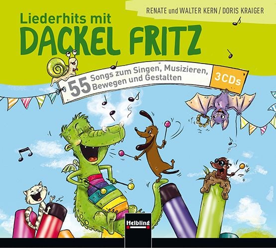 Produktbild: Liederhits mit Dackel Fritz - 3 Audio-CDs