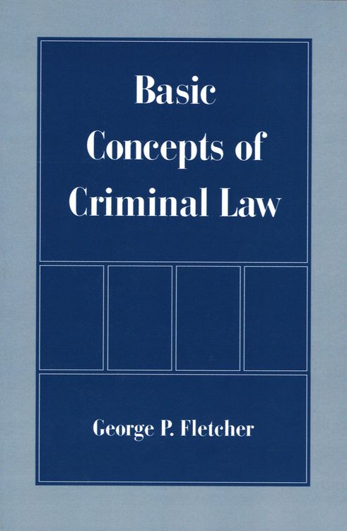 Produktbild: Basic Concepts of Criminal Law