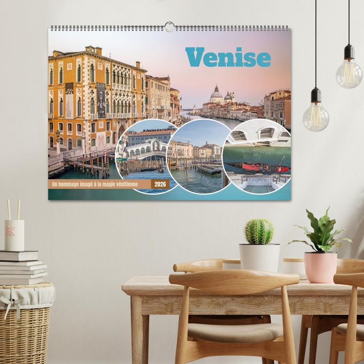 Produktbild: Venise - Un hommage imag&eacute; &agrave; la magie v&eacute;nitienne (Calendrier mural 2026 DIN A2 vertical), CALVENDO calendrier mensuel