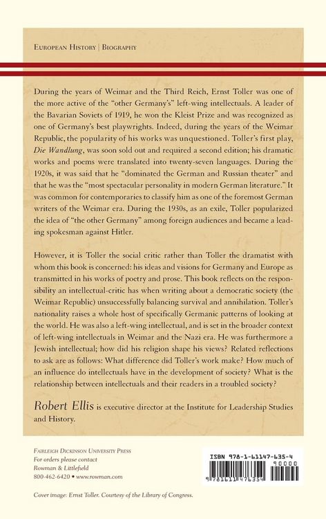 Produktbild: Ernst Toller and German Society