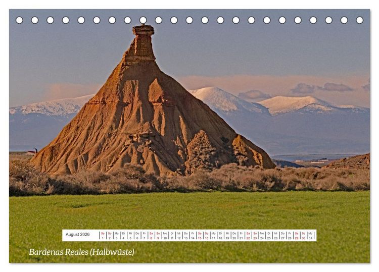 Produktbild: Von Festung bis Flamenco (Tischkalender 2026 DIN A5 quer), CALVENDO Monatskalender