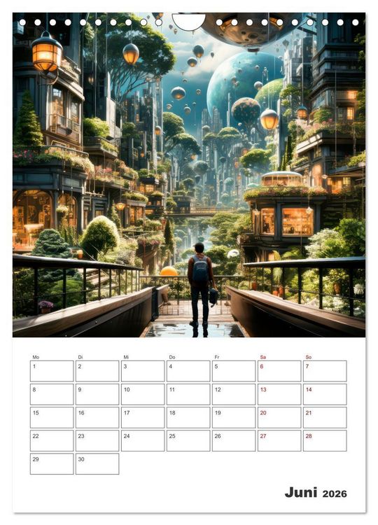 Produktbild: METAVERSE Cooler Terminplaner (Wandkalender 2026 DIN A4 hoch), CALVENDO Monatskalender