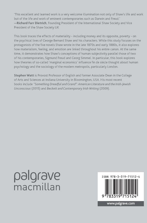 Produktbild: Bernard Shaw&rsquo;s Fiction, Material Psychology, and Affect