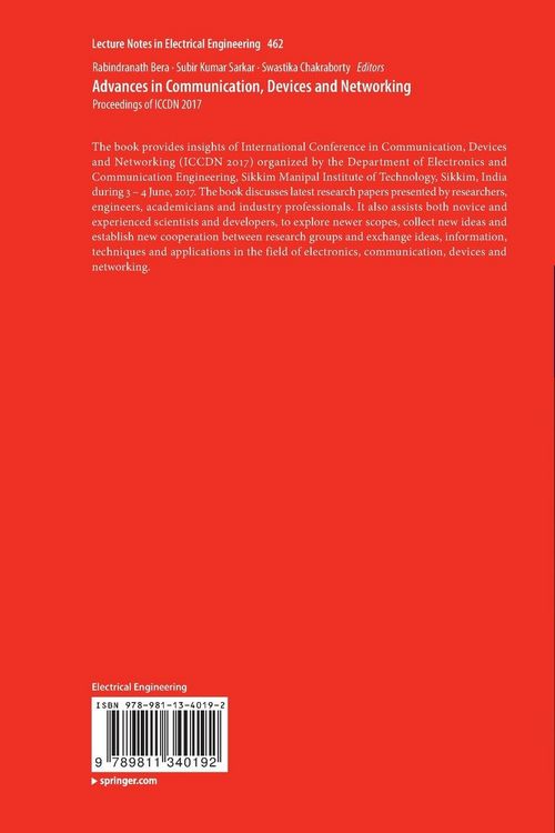 Produktbild: Advances in Communication, Devices and Networking