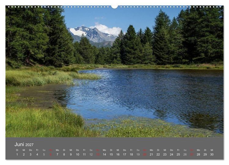 Produktbild: Wallis. Perle der Schweiz (Wandkalender 2027 DIN A2 quer), CALVENDO Monatskalender