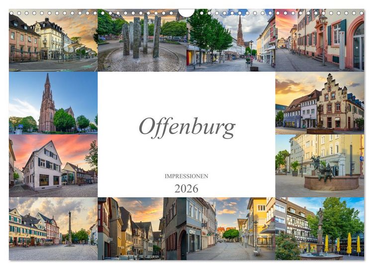 Produktbild: Offenburg Impressionen (Wandkalender 2026 DIN A3 quer), CALVENDO Monatskalender
