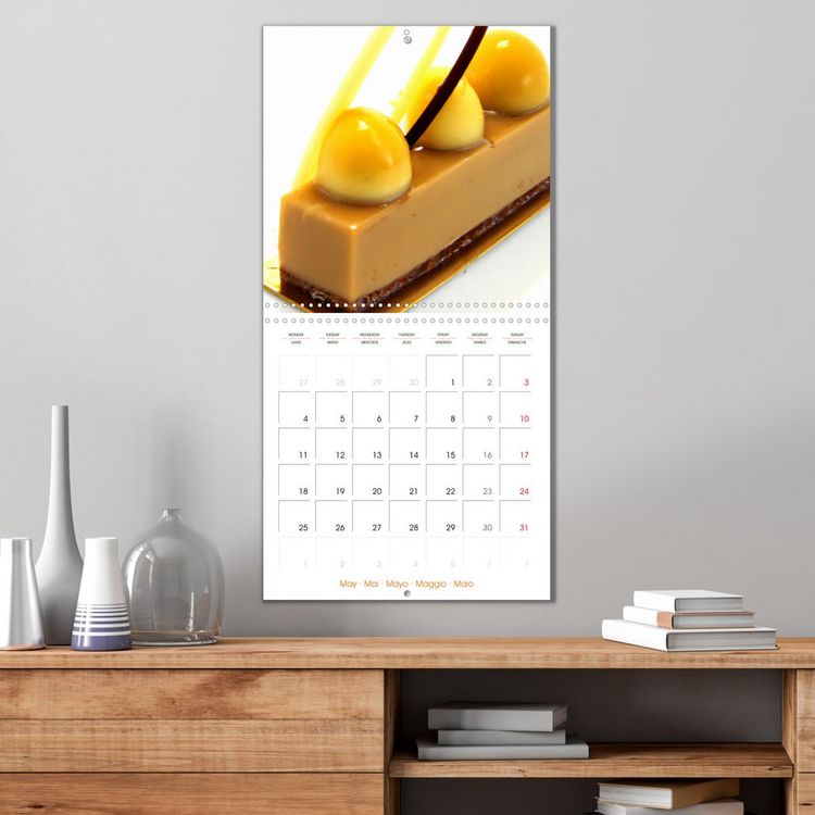 Produktbild: Art culinaire p&acirc;tisseries (Calendrier mural carr&eacute; 2026 30x30 cm) Calendrier double avec une page pour vos prises de notes