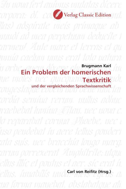 Produktbild: Karl, B: Ein Problem der homerischen Textkritik