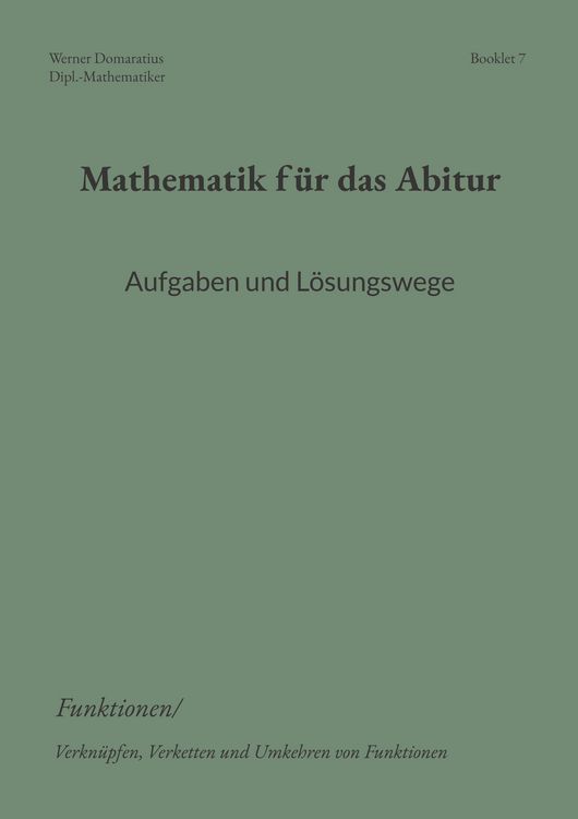 Produktbild: Mathematik f&uuml;r das Abitur