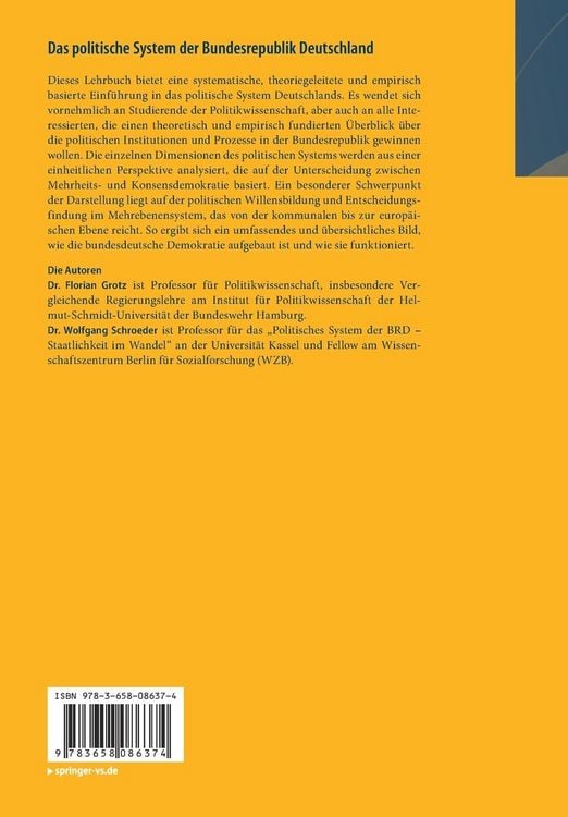 Produktbild: Das politische System der Bundesrepublik Deutschland