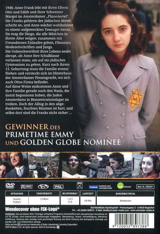 Anne Frank Die Wahre Geschichte Stream Deutsch Anne Frank - Die ganze Geschichte von Robert Dornhelm - DVD | Thalia