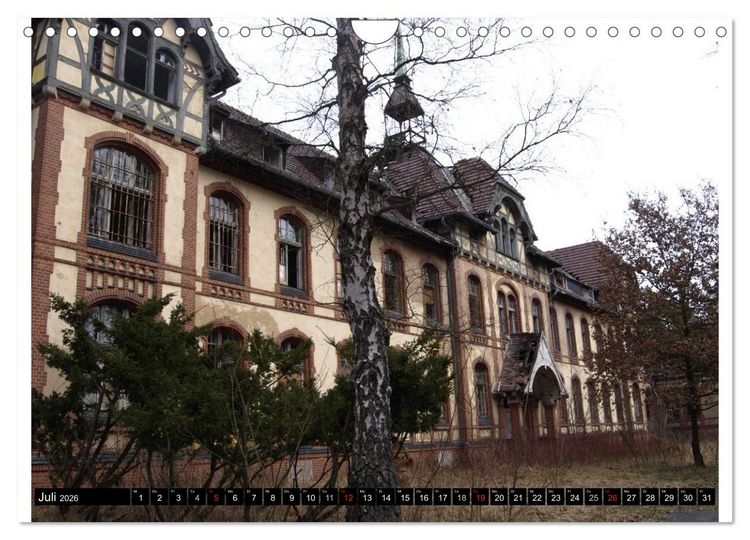 Produktbild: Beelitz Heilst&auml;tten-Faszination des Verfalls (Wandkalender 2026 DIN A4 quer), CALVENDO Monatskalender