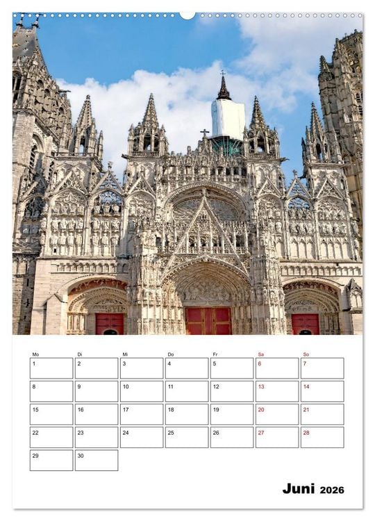 Produktbild: Normandie - Reiseplaner (hochwertiger Premium Wandkalender 2026 DIN A2 hoch), Kunstdruck in Hochglanz