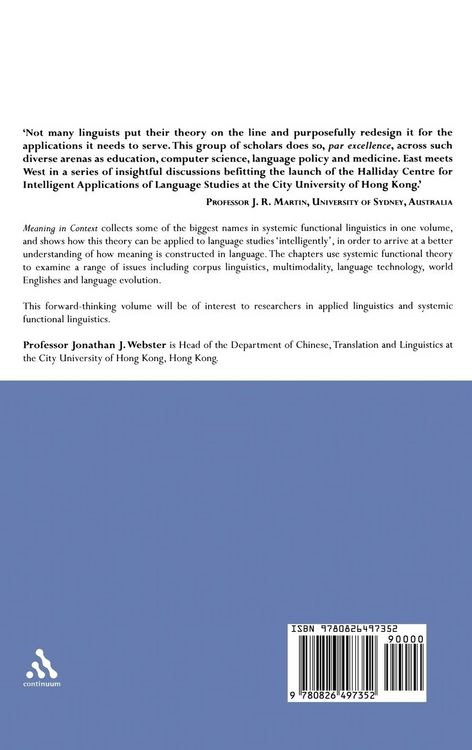 Produktbild: Meaning in Context