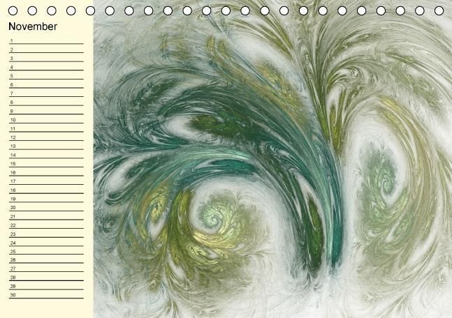 Produktbild: Fraktale Kunst 2/Geburtstagskalender (Tischkalender immerw&auml;hrend DIN A5 quer)