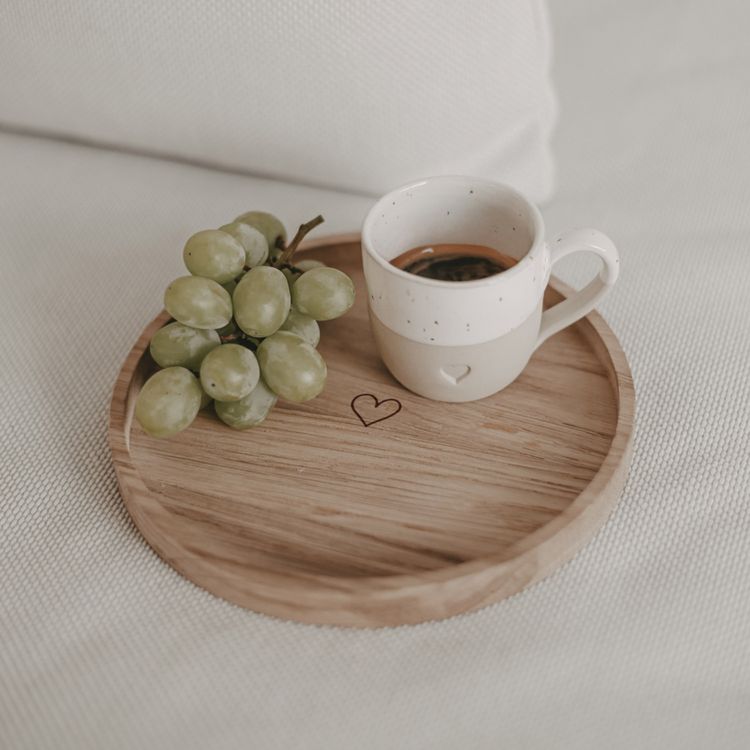 Produktbild: Mini Tablett rund Herz