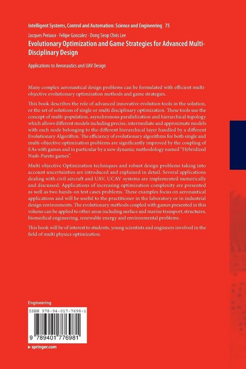 Produktbild: Evolutionary Optimization and Game Strategies for Advanced Multi-Disciplinary Design