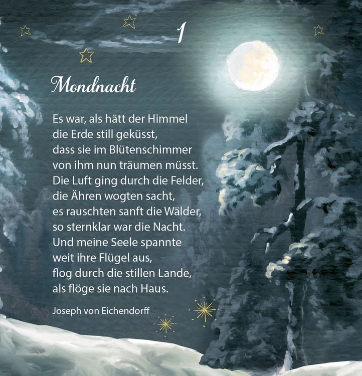 Produktbild: Liegt nun so still die weite Welt, Zettel-Adventskalender