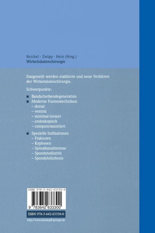 Produktbild: Wirbels&auml;ulenchirurgie