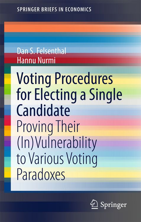 Produktbild: Voting Procedures for Electing a Single Candidate