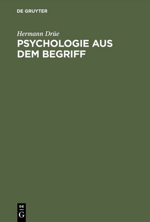 Produktbild: Psychologie aus dem Begriff