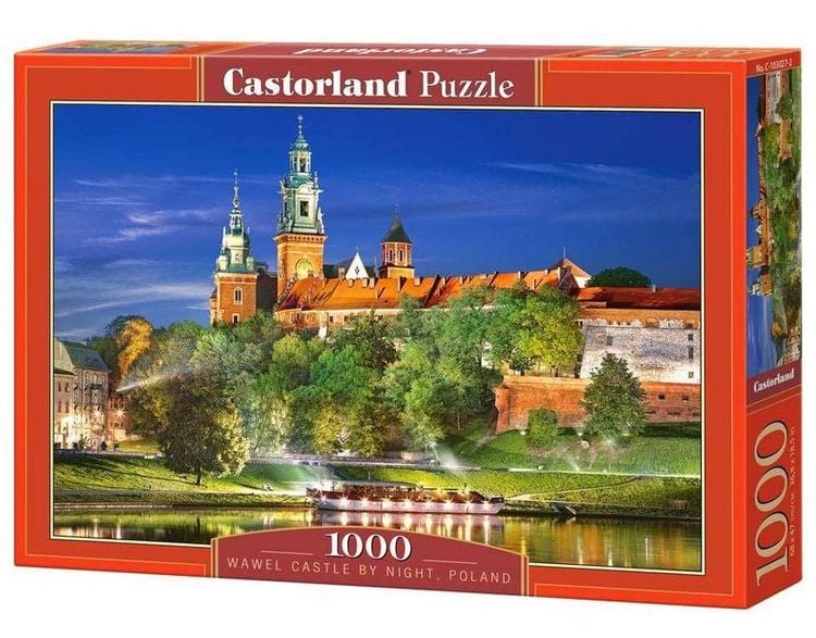 Produktbild: Castorland 1000 Piece Jigsaw Puzzle, Wawel Castle by Night, Poland, Royal Heritage, Royal Castle, Adult Puzzle, Castorland C-103027-2