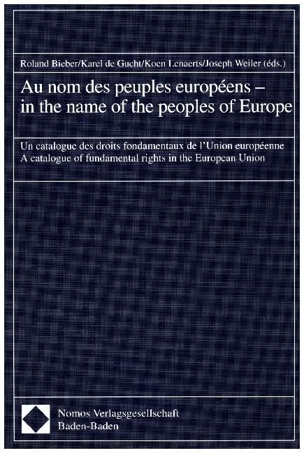 Produktbild: Au nom des peuples europ&eacute;ens - in the name of the peoples of Europe