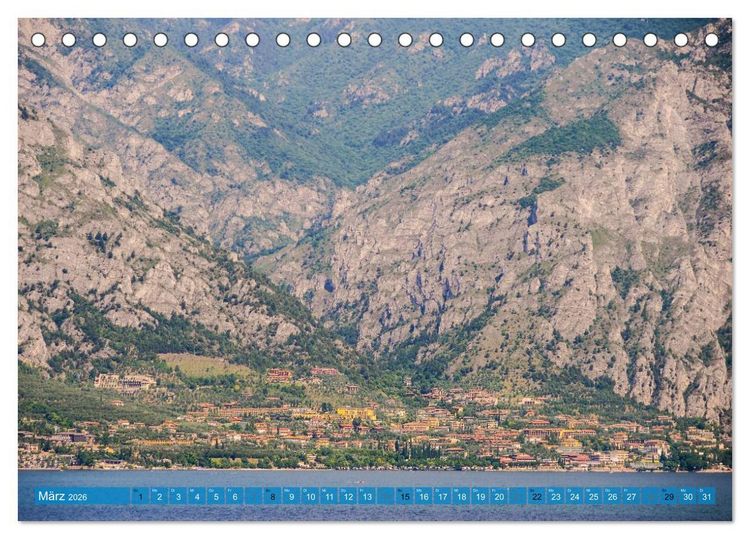 Produktbild: Gardasee. Lago di Garda (Tischkalender 2026 DIN A5 quer), CALVENDO Monatskalender