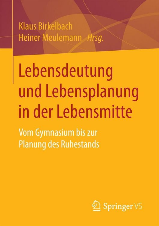 Produktbild: Lebensdeutung und Lebensplanung in der Lebensmitte