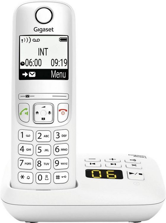 Produktbild: Gigaset A690A DECT/GAP Schnurloses Telefon analog Anrufbeantworter Wei&szlig;