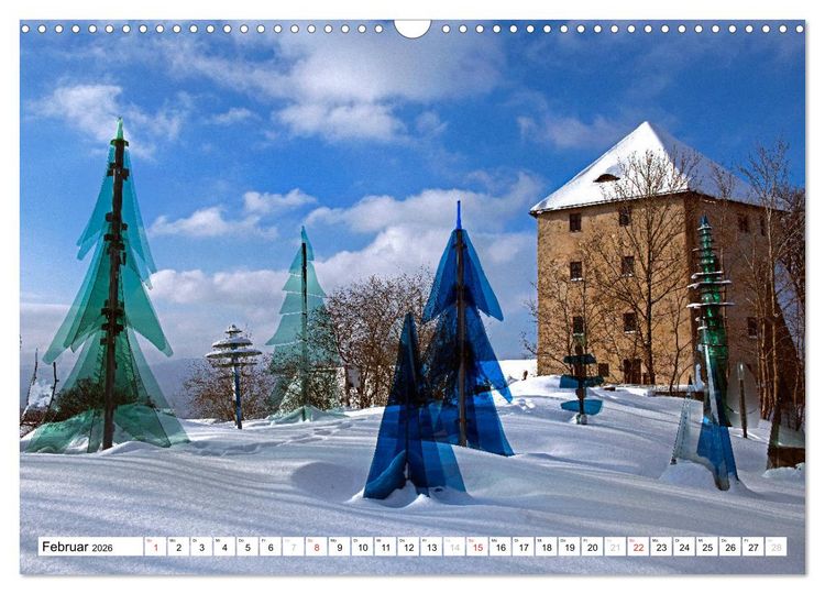 Produktbild: Gl&auml;serne Attraktionen - Glaskunst im Bayerischen Wald (Wandkalender 2026 DIN A3 quer), CALVENDO Monatskalender