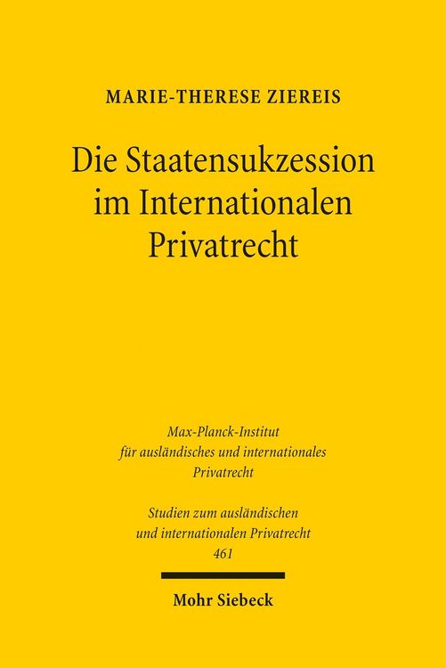 Produktbild: Die Staatensukzession im Internationalen Privatrecht