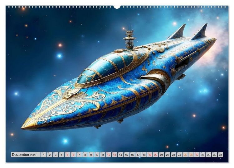 Produktbild: Kosmische Extravaganz (Wandkalender 2026 DIN A2 quer), CALVENDO Monatskalender