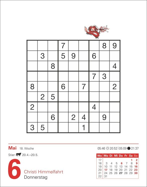 Produktbild: Sudoku Tagesabrei&szlig;kalender 2027 - Das Kult-R&auml;tsel aus Japan