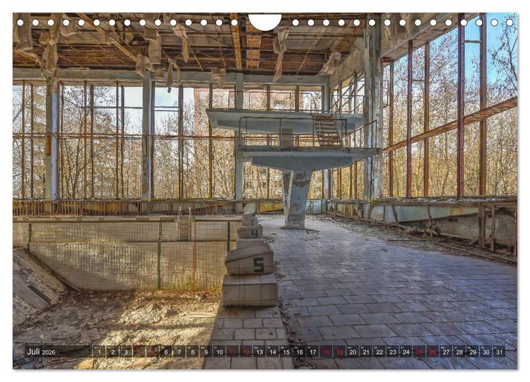 Produktbild: Tschernobyl - Die Sperrzone um das Atomkraftwerk (Wandkalender 2026 DIN A4 quer), CALVENDO Monatskalender