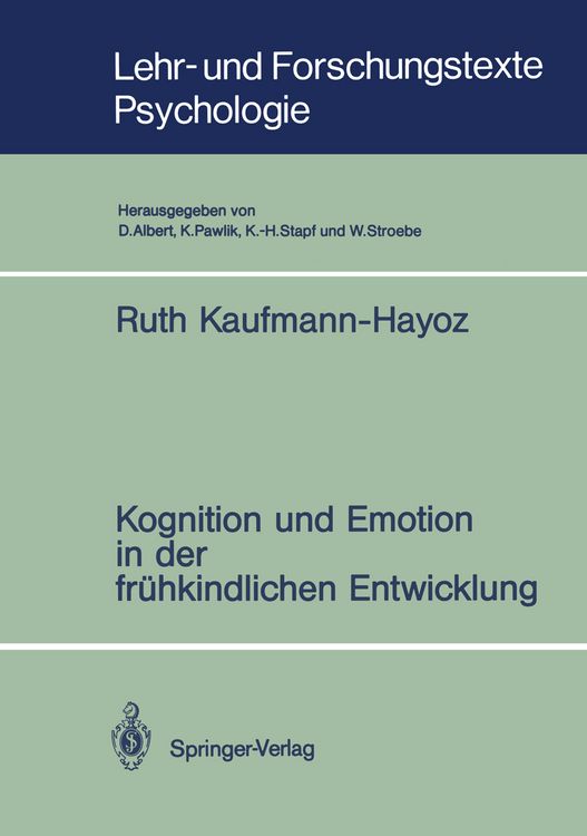 Produktbild: Kognition und Emotion in der fr&uuml;hkindlichen Entwicklung