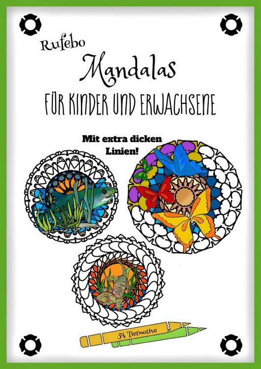 Produktbild: Mandalas f&uuml;r Kinder und Erwachsene - Mit extra dicken Linien!