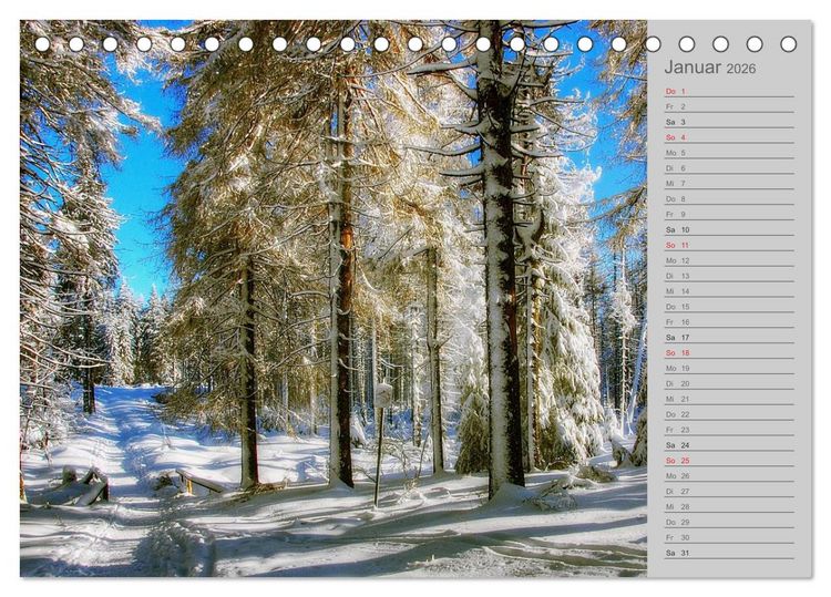 Produktbild: Zwischen Harz und Heide (Tischkalender 2026 DIN A5 quer), CALVENDO Monatskalender
