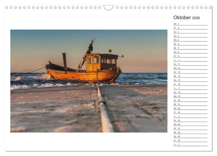 Produktbild: Zeit f&uuml;r Erholung - Insel Usedom / Geburtstagskalender (Wandkalender 2026 DIN A3 quer), CALVENDO Monatskalender