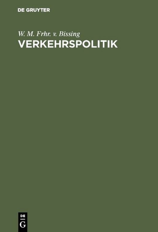 Produktbild: Verkehrspolitik