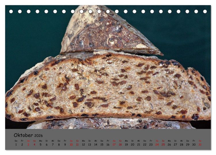 Produktbild: Mein Brotkalender (Tischkalender 2026 DIN A5 quer), CALVENDO Monatskalender