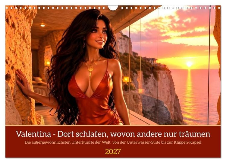 Produktbild: Valentina - Dort schlafen, wovon andere nur tr&auml;umen (Wandkalender 2027 DIN A3 quer), CALVENDO Monatskalender